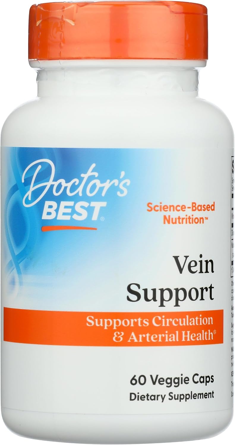 Doctor's Best Vein Support con DiosVein y MenaQ7, 60 cápsulas