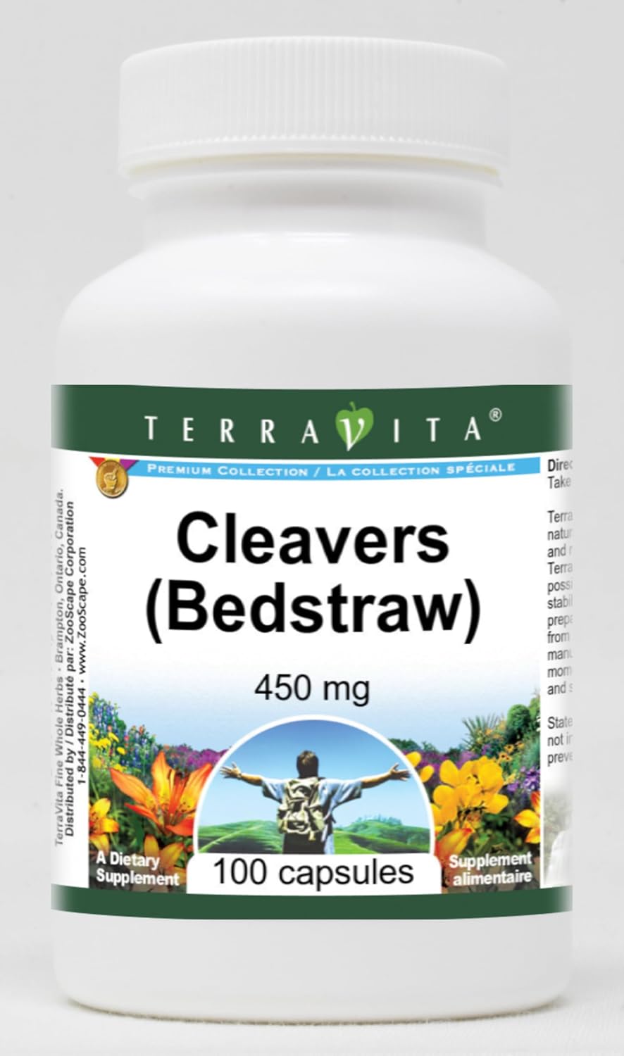 Cleavers (Galium aparine) 450 mg, 100 Cápsulas - Pack de 3