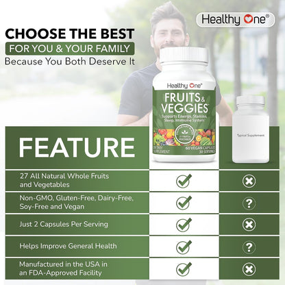 Fruits & Veggies Formula - 27 Frutas y Verduras Enteras Ecológicas - 60 Cápsulas (30 Días) – Image 5