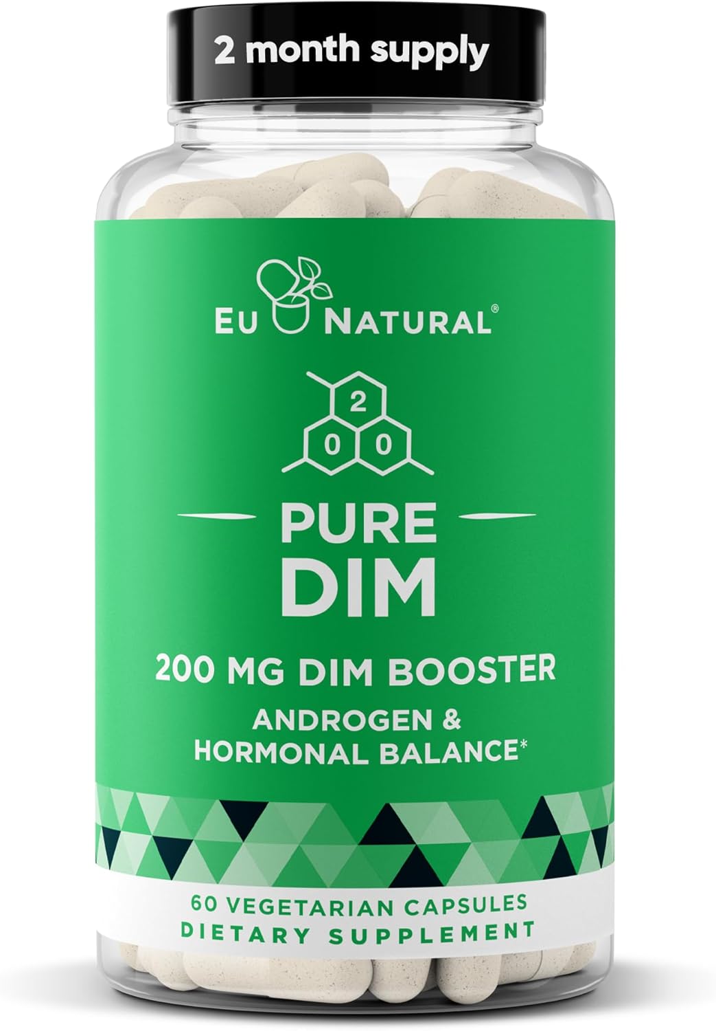 DIM 200 mg Puro con BioPerina – Suplemento para el Equilibrio Hormonal – 60 Cápsulas Veganas