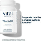 Vitamina B6 (Piridoxina HCl) 100 mg - 100 Cápsulas Veganas | Vital Nutrients