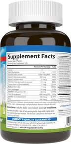 Carlson Super 1 Daily Multivitamínico Vegetal - 120 Comprimidos
