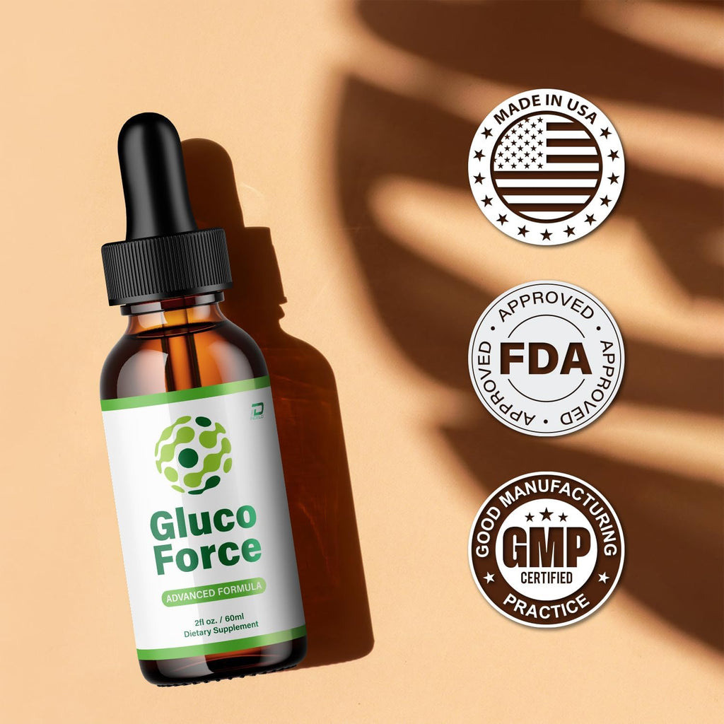 Gluco Force Healthy Formula – Fórmula Saludable con Extractos Naturales, Líquido de Alta Potencia (5 Paquete – 5 Meses de Suministro)