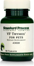 Standard Process VF Thymex for Pets - Thymus Support Supplement for Dogs and Cats - 90 Tablets