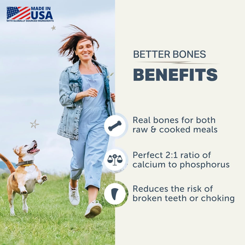 Four Leaf Rover Better Bones Bone Meal for Dogs - Suplemento de Calcio para Perros
