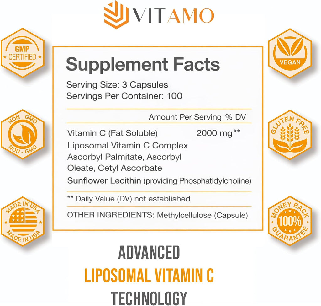 ALMO Vitamina C Liposomal 2000mg - 300 Cápsulas
