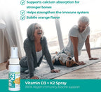 Spray Oral de Vitamina D3 y K2, 0.65 oz (19 ml) - Vegan Life Nutrition