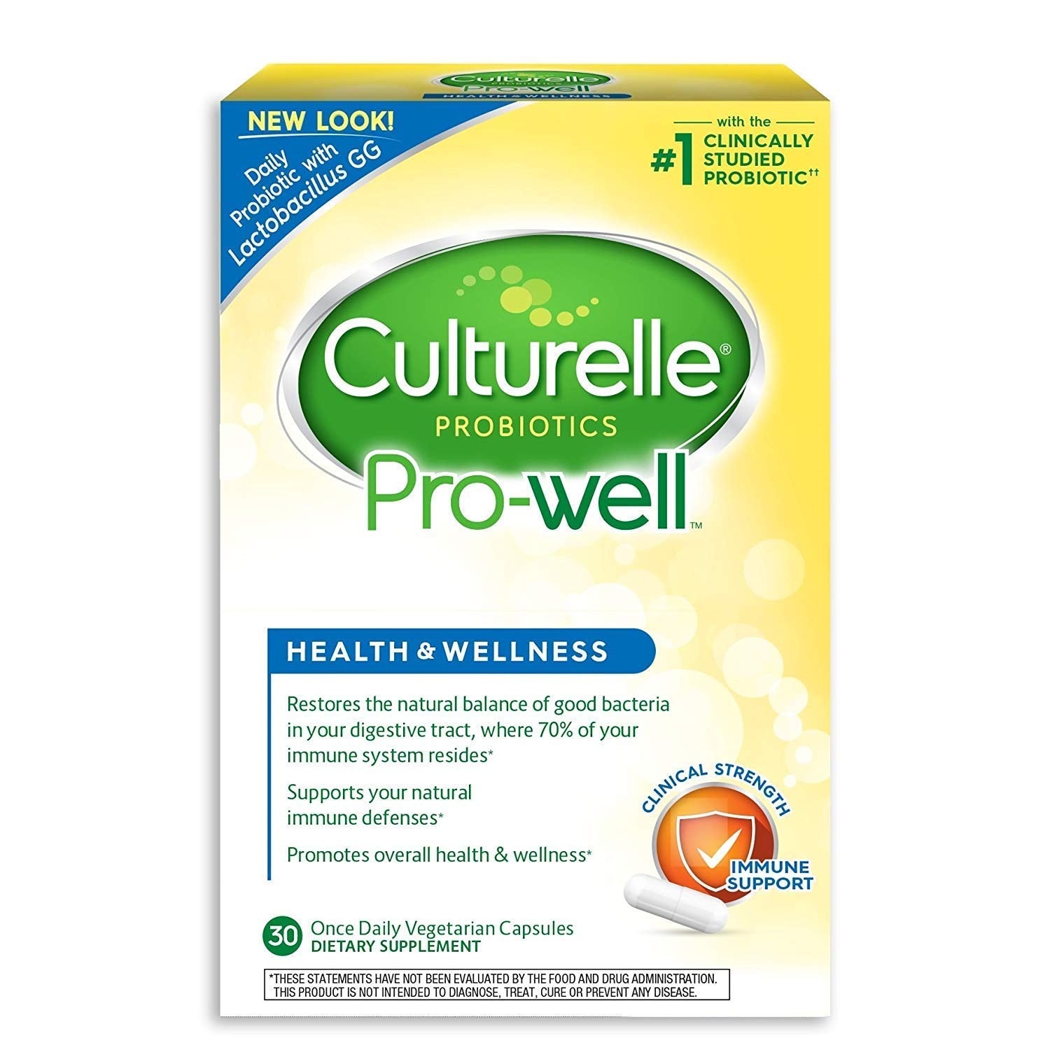 Culturelle Natural Health & Wellness Capsules 30 ea