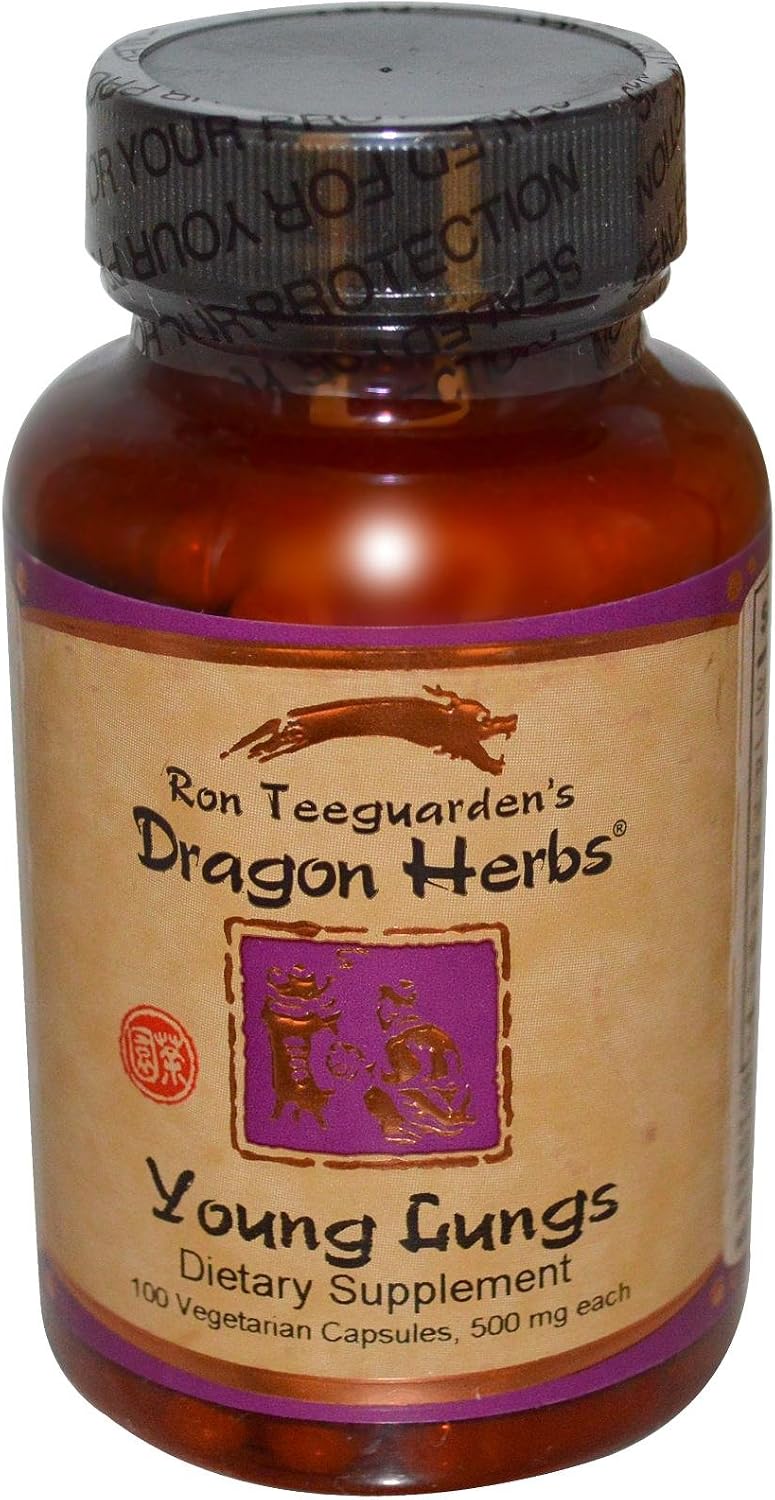 Young Lungs, 500 mg, 100 Cápsulas Vegetarianas, Dragon Herbs