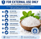 GreenHealth Premium Menthol Crystals – 1 lb (16 oz) | 100% Pure Natural | Strong Peppermint Aroma | Food Grade Mylar Bag | Melting Point 95–107°F