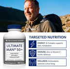 The Vitamin Shoppe Ultimate Man 50+ Multivitamínico - 180 comprimidos