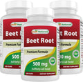 Best Naturals Remolacha en Polvo 500 mg - 180 Cápsulas (Pack de 3)