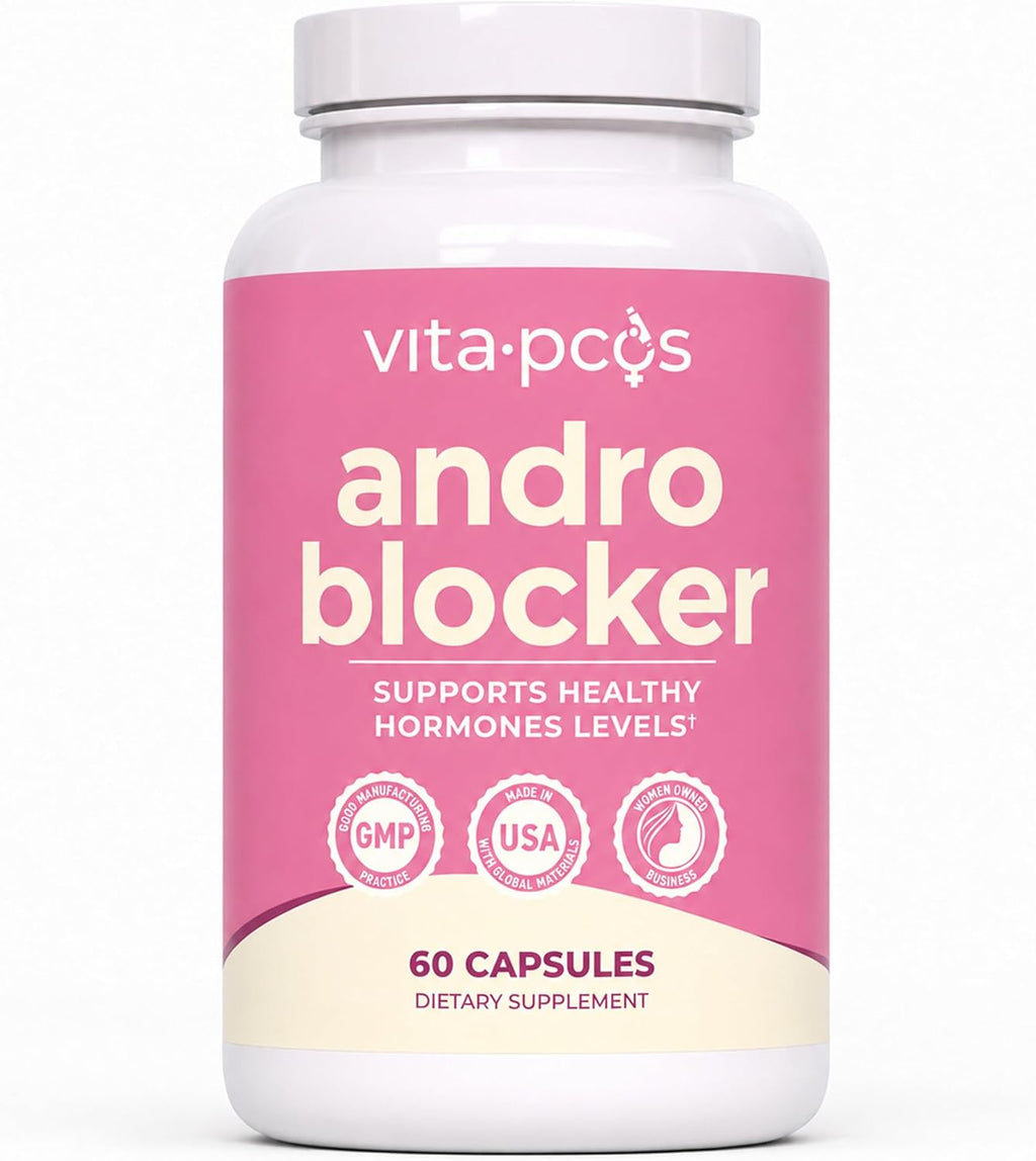 AndroBlocker 8-in-1 Women Supplement with Inositol & Zinc – 60 Cápsulas