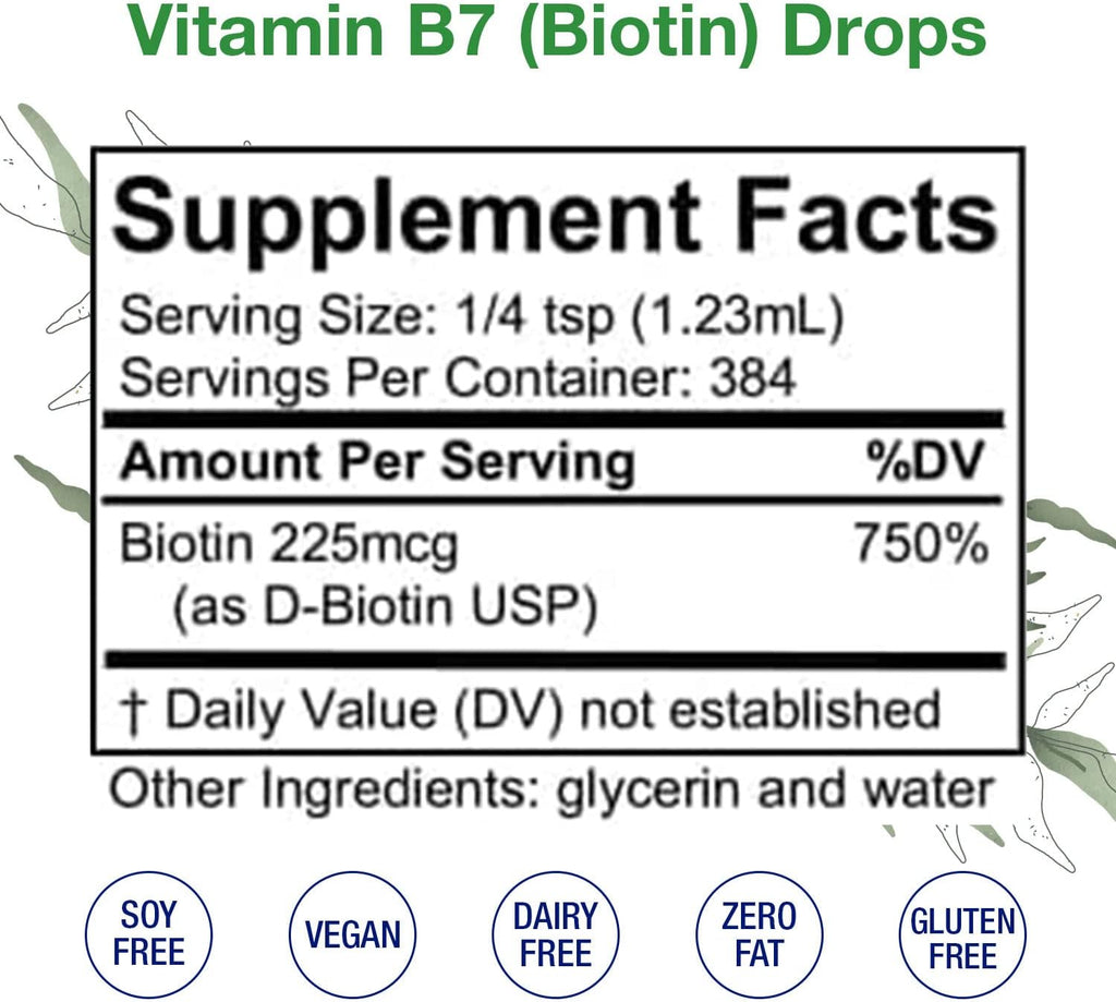 HoneyCombs Vitamin B7 (Biotin) Drops, 16 oz