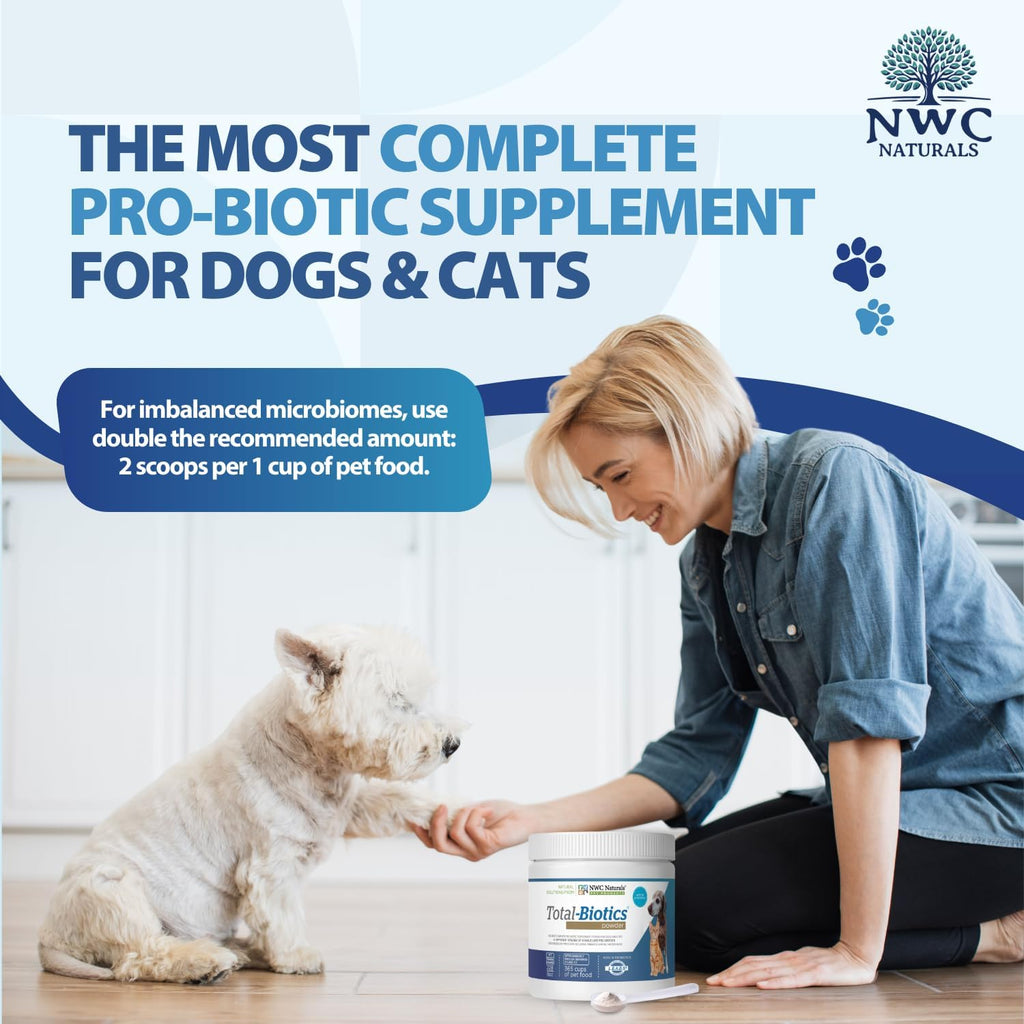 Total-Biotics Probióticos para Perros y Gatos - 365 Dosis, 8 oz