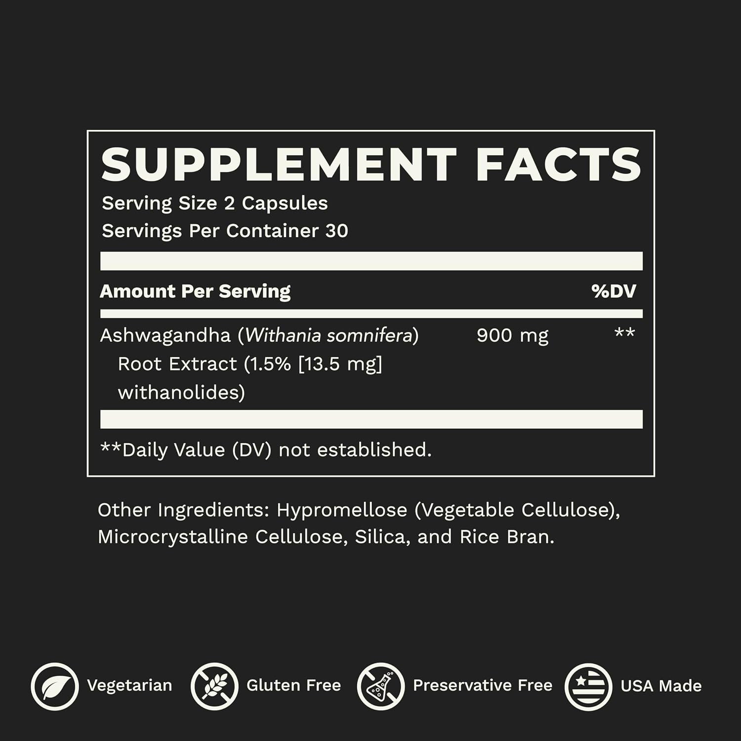 LifeSeasons Essentials Ashwagandha - Apoyo para el Estrés y el Sueño - Mente Calma y Enfocada - 900mg por 2 Cápsulas - 60 Cápsulas