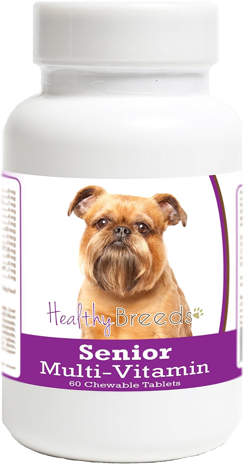 Healthy Breeds Brussels Griffon Senior Dog Multivitamin Tablets 60 Count