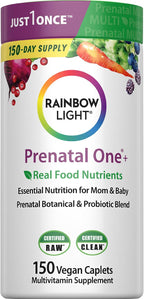 Rainbow Light Prenatal Multivitamin One + Probióticos - 150 Caplets