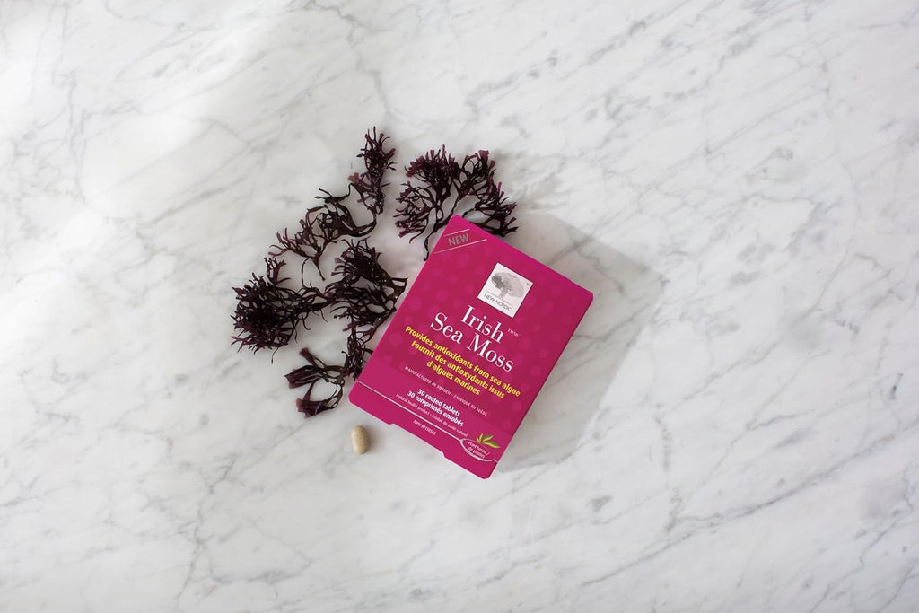New Nordic Extracto de Irish Sea Moss - Complejo Tri-Alga con Kelp Noruego y Wakame, Vegano y Sin Gluten, 30 Comprimidos
