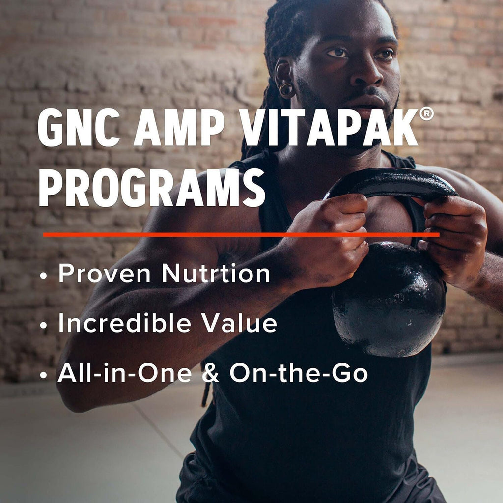 GNC AMP Men’s Extreme Training Vitapak Program, 5 Productos en 1, Multivitamínico para Hombres, 30 Días