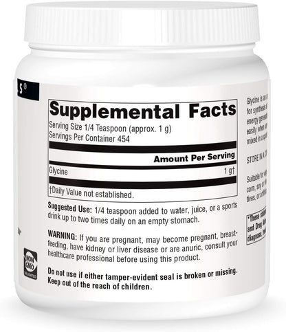 Source Naturals Glicina en Polvo, 454 g – Image 3