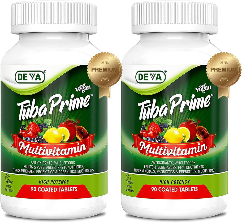 DEVA Tuba Prime Multivitamínico Vegano de Alta Potencia - 90 Comprimidos