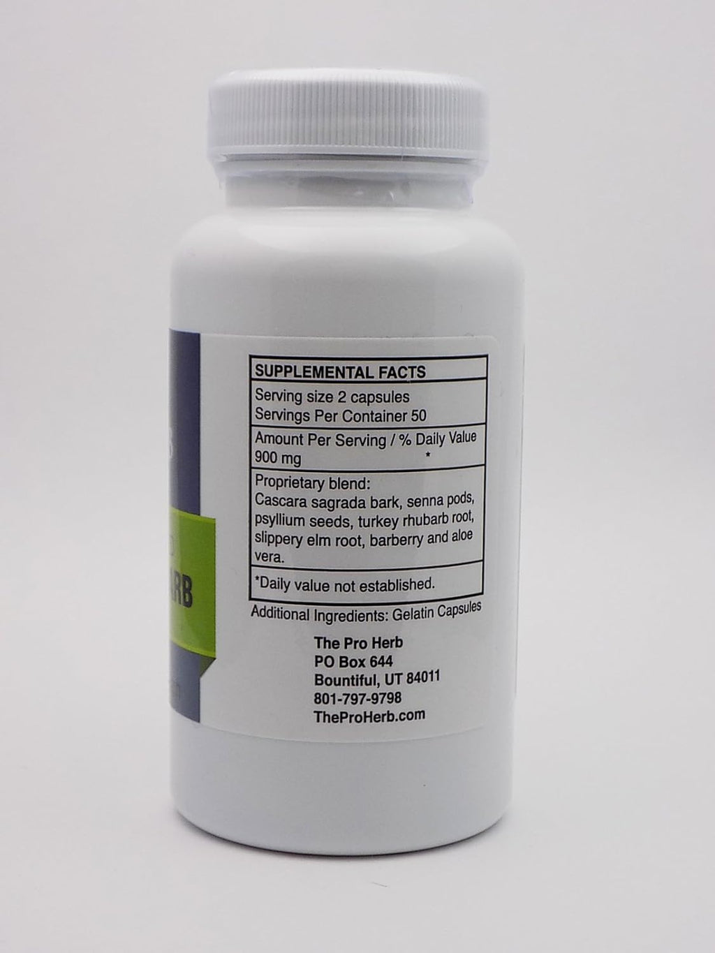 Ruibarbo de Indias 450mg, 100 Cápsulas