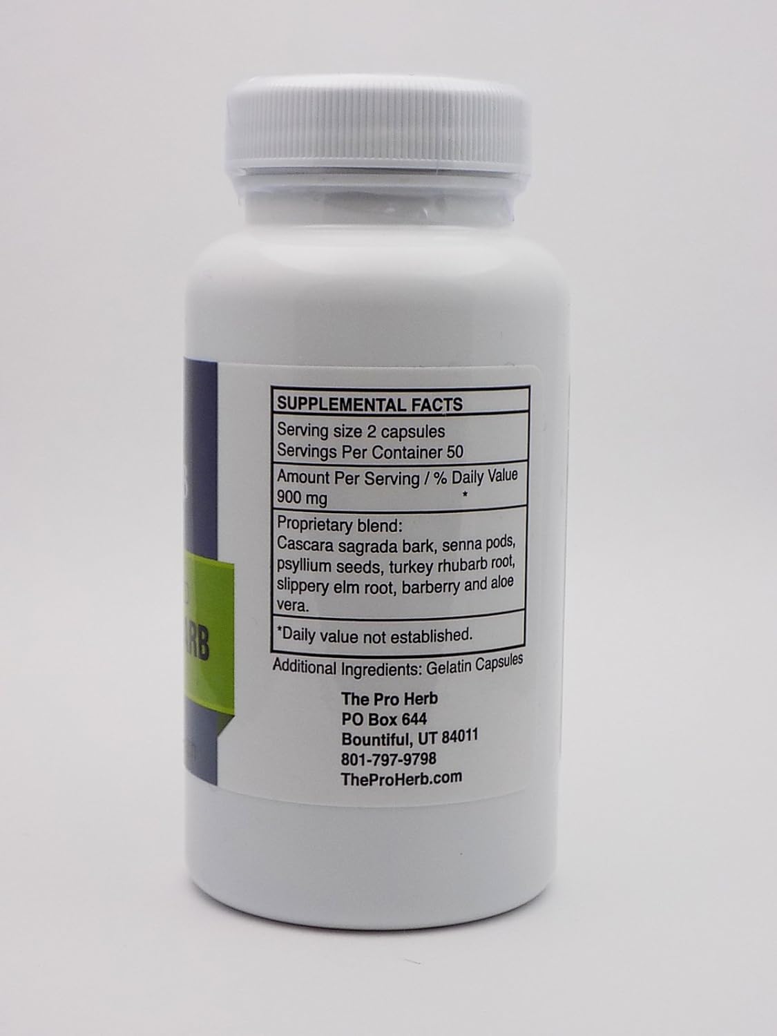 Ruibarbo de Indias 450mg, 100 Cápsulas