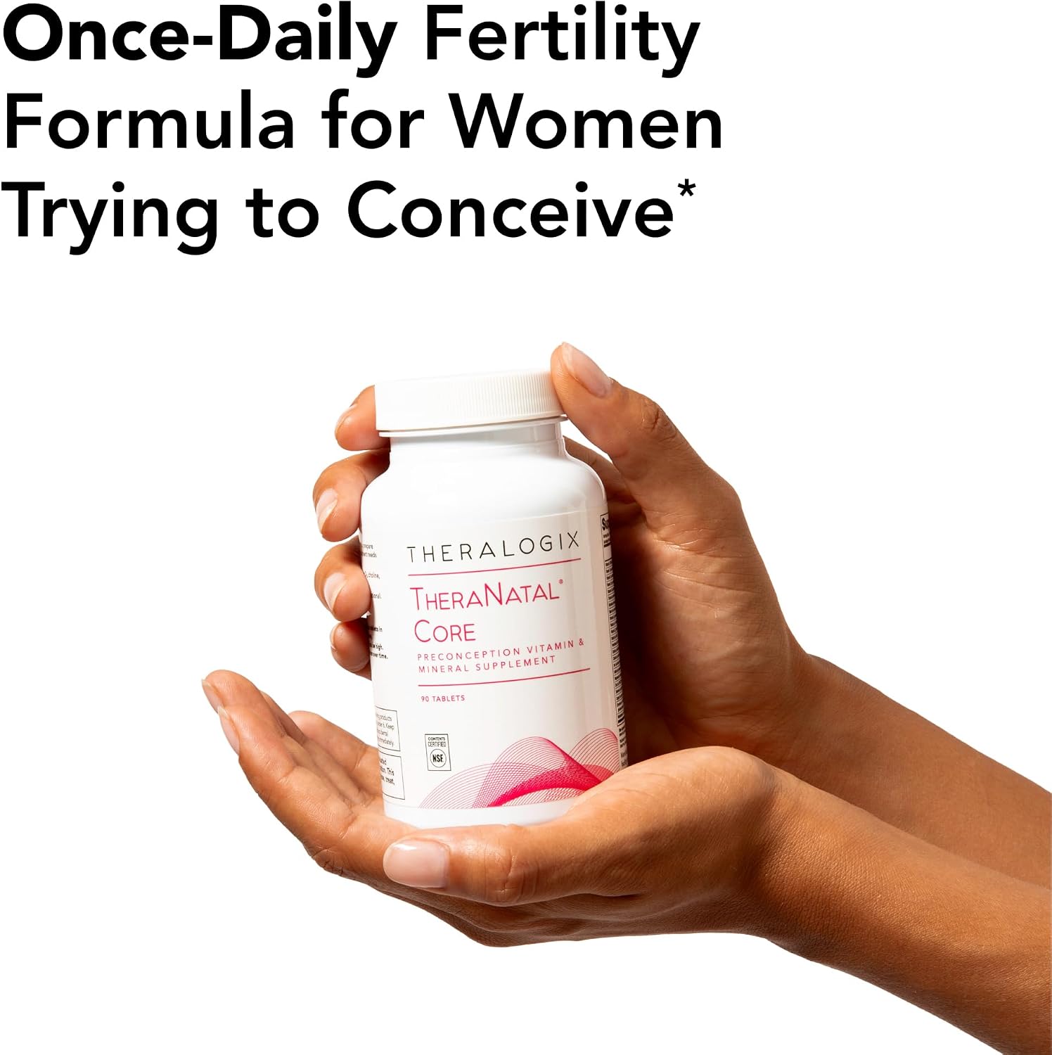 Theralogix TheraNatal Core - Suplemento vitamínico preconcepción - 90 comprimidos