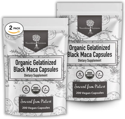 Maca Negra Gelatinizada Ecológica - 200 Cápsulas, 1000mg – Image 10