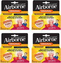 Airborne Muy Baya Comprimidos Efervescentes, 10 unidades - 1000mg de Vitamina C - Paquete de 4