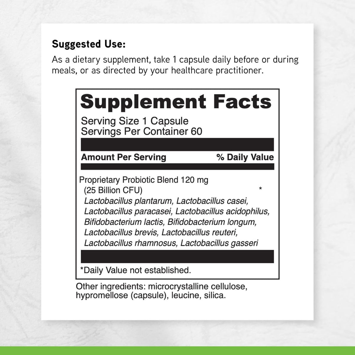 DAVINCI Labs - Daily Best Probiotic - Complemento alimenticio - Vegano - Sin gluten - 60 cápsulas – Image 6
