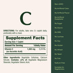 Nature's Bounty Vitamin C 1000 mg, Immune Support, Antioxidant, 100 Tablets