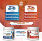 Twin Pack - Probióticos y Enzimas Digestivas para Perros y Gatos: Total-Zymes y Total-Biotics (2x 226 g)