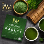 IAM Amazing Cebada Verde Orgánica en Polvo - Mezcla Natural (10 sobres)