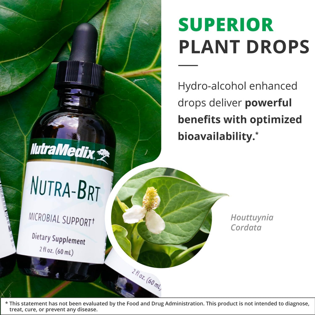 NutraMedix Nutra-BRT - Apoyo Inmunológico con Extracto de Corteza de Huacapurana y Hoja de Houttuynia - 118 ml
