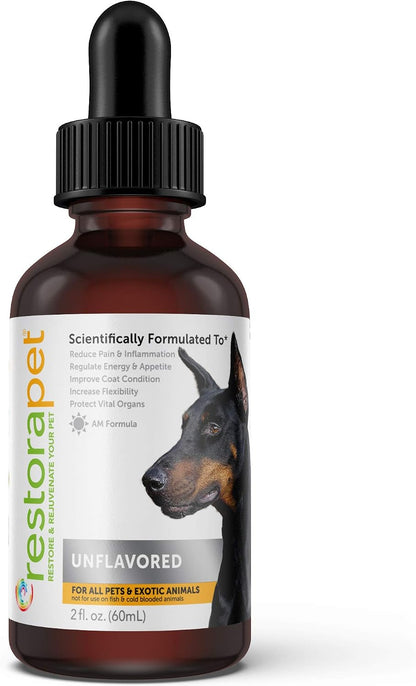 RestoraPet Natural Dog & Cat Unflavored – Ubiquinol (CoQ10 activa): La forma biodisponible de la coenzima Q10, – Image 1