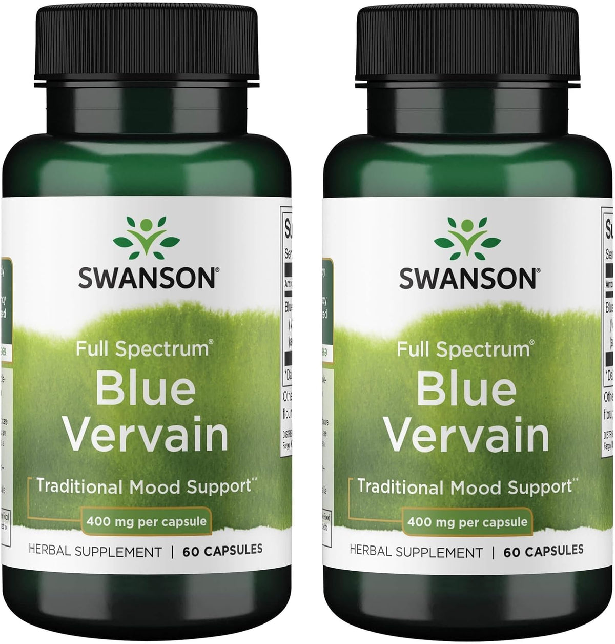 Swanson Full Spectrum Blue Vervain 400 mg - 60 Cápsulas (Pack de 2) - görsel 1