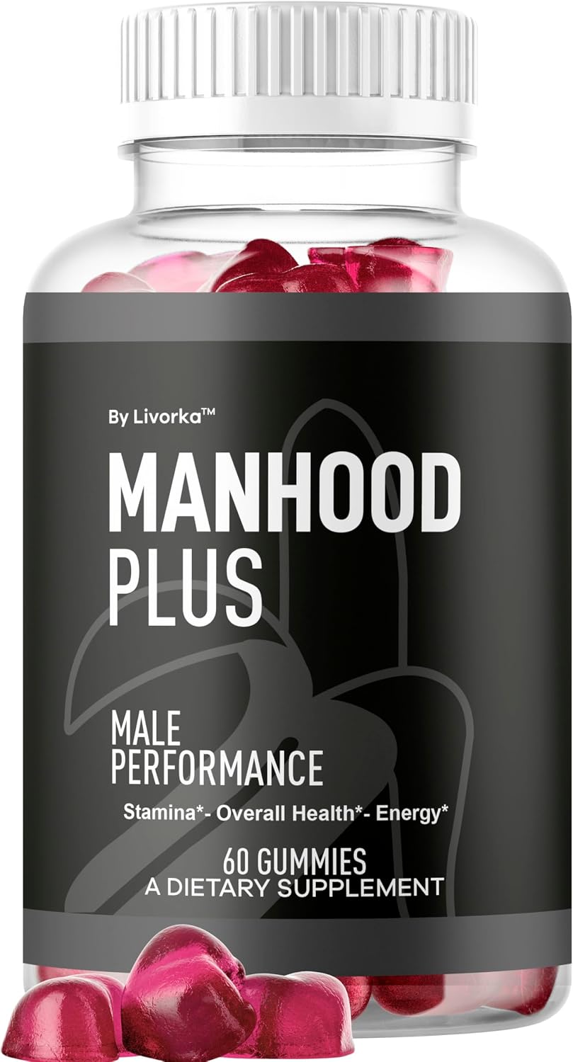Manhood Plus Gummies for Men, 1050mg, 60 Gomitas