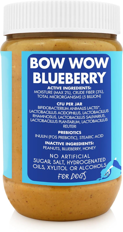 BUDDY BUDDER Bow-Wow Blueberry - Mantequilla – Ingredientes inactivos: Cacahuetes, arándanos (blueberry), miel. – Image 2