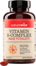 NatureWise Complejo B con Biotina y Ácido Fólico - 150 Cápsulas Blandas