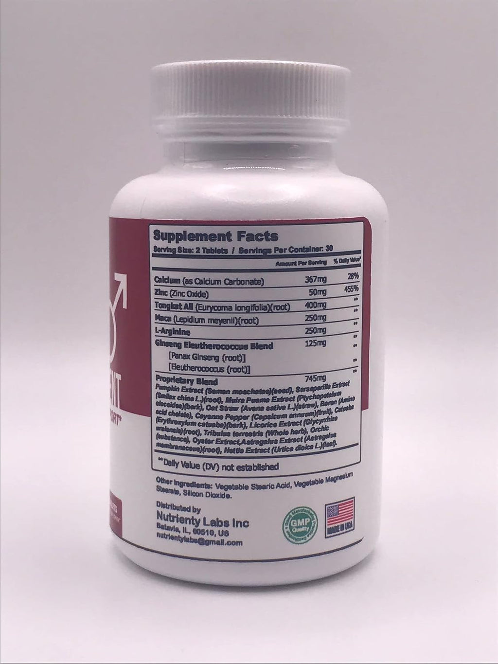 Zonata Endura Naturals Strength Support - Suplemento de Mejora Masculina - 60 Cápsulas