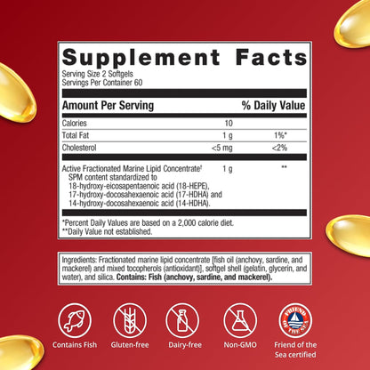 Metagenics SPM Active - 120 Cápsulas Blandas – Fuente de origen: Los SPMs deben derivarse de aceites marinos de – Image 5