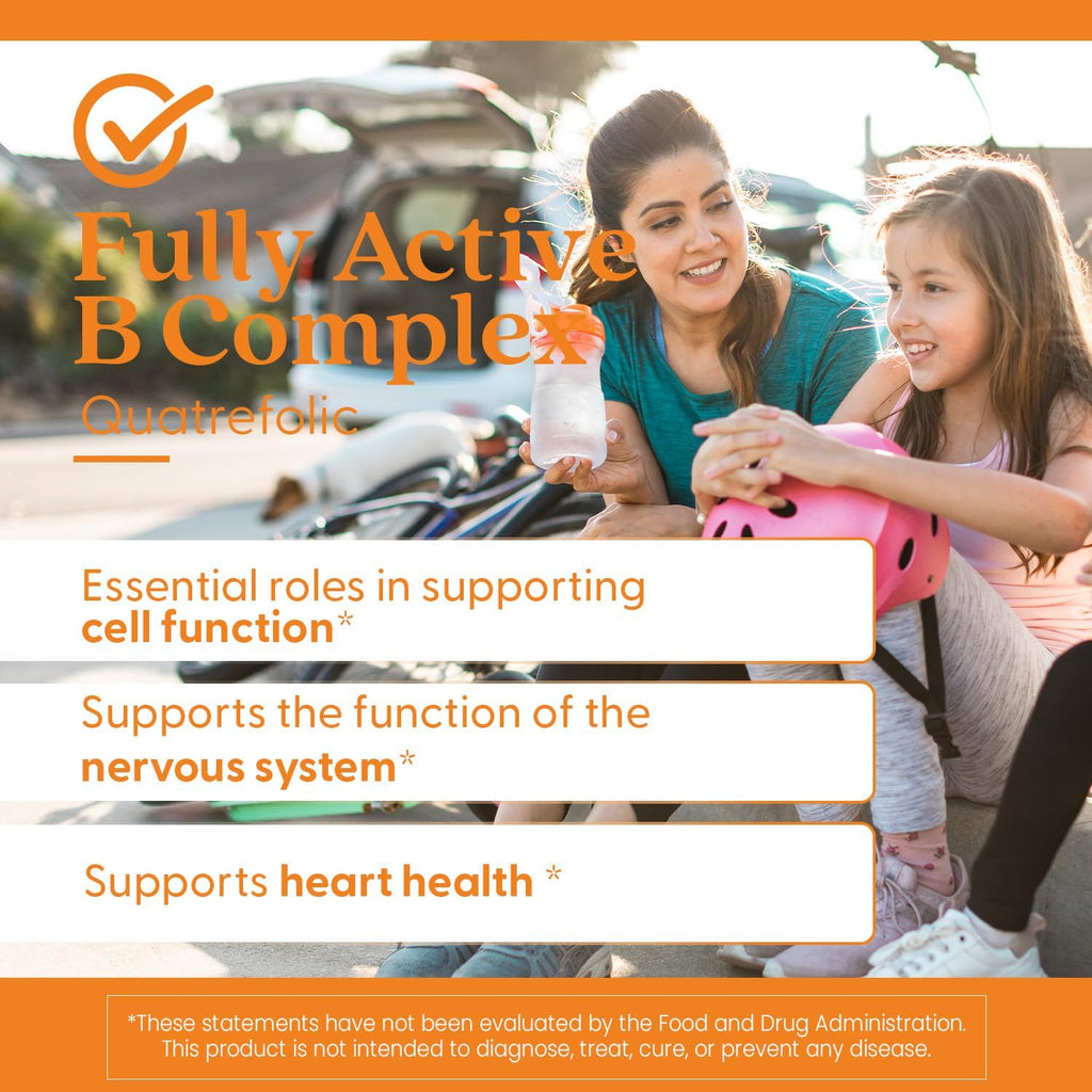 Doctor's Best Complejo Vitamínico B Totalmente Activo - Complejo B con B12 metilada y folato - 30 cápsulas veganas