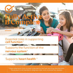 Doctor's Best Complejo Vitamínico B Totalmente Activo - Complejo B con B12 metilada y folato - 30 cápsulas veganas