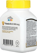 21st Century B-12 5000 mcg Comprimidos Sublinguales - 110 unidades