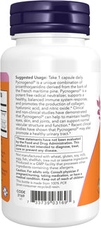 Now Supplements, Pycnogenol® 150mg Extra Fuerte, 60 Cápsulas Veganas