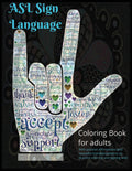 ASL Libro para Colorear: 50 Páginas de Lenguaje de Señas Americano