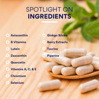 Research Verified Eye Health - Complejo para la Visión con Vitaminas A, B, C, E, Selenio y Quercetina - 60 Cápsulas