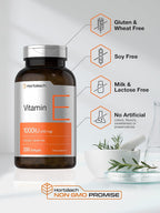 Horbäach Vitamina E 1000 IU Cápsulas Blandas, 200 Unidades